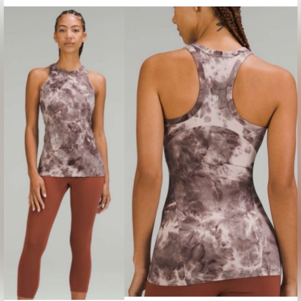 ✨NWT✨ Lululemon Athletica Align Racerback Tank Top  Mink Berry Lunar Grey Sz 2